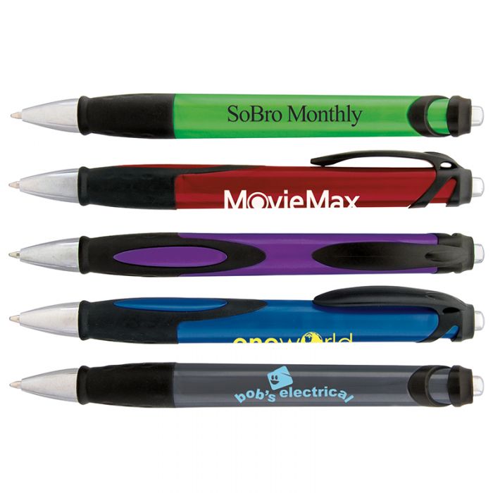 Custom Printed Sienna Plastic Pens