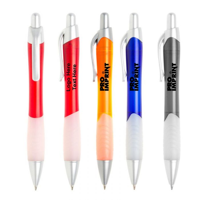 Custom Printed Translucent Mykonos Plastic Pens
