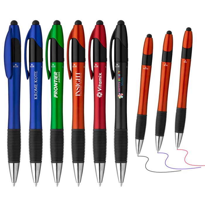 Custom Printed Trio Multi-Color Pens