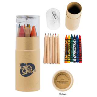 12 Piece Crayon and Pencil Sets