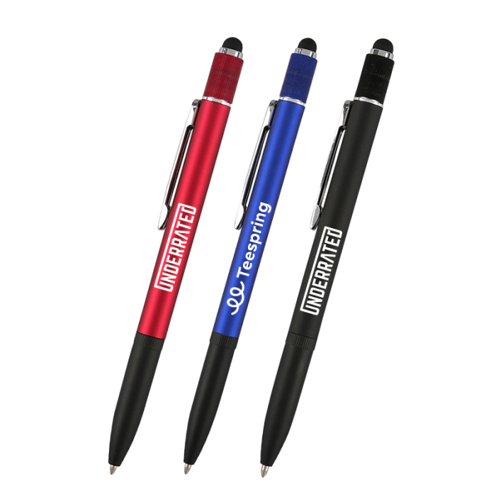 Customized Alicante Aluminum Spin Top Stylus Pens