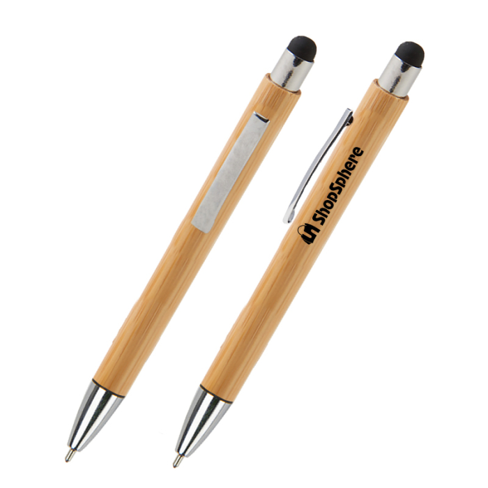 Customized Del Mar Bamboo Stylus Pens