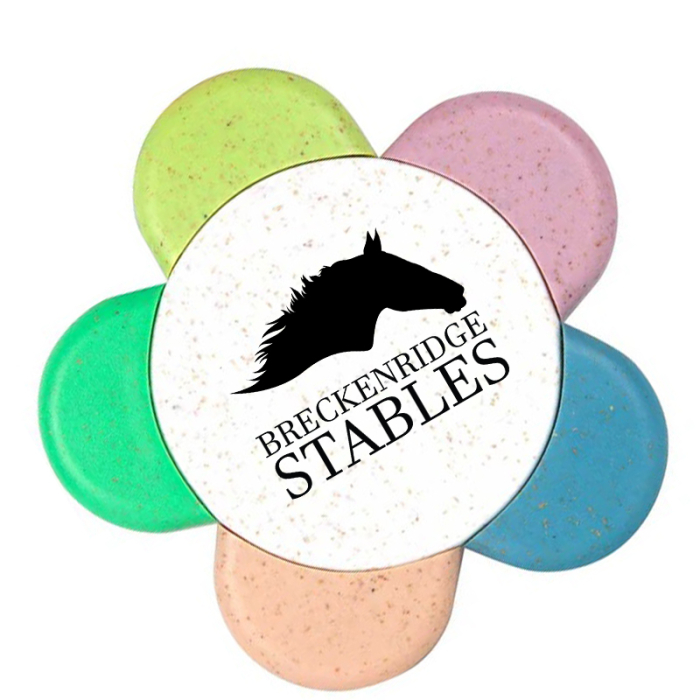 Customized Eco Friendly Daisy Highlighters