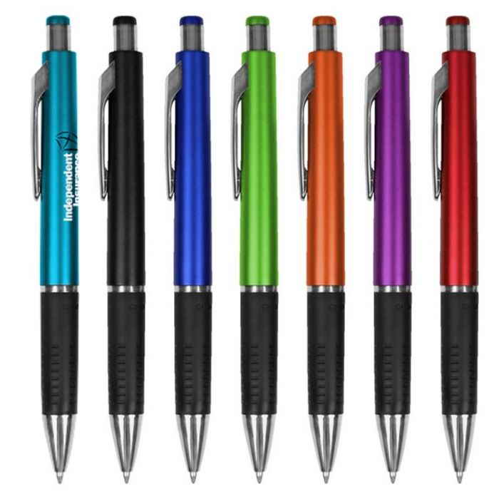 Customized Reward Metallic Pens with Black Gripper