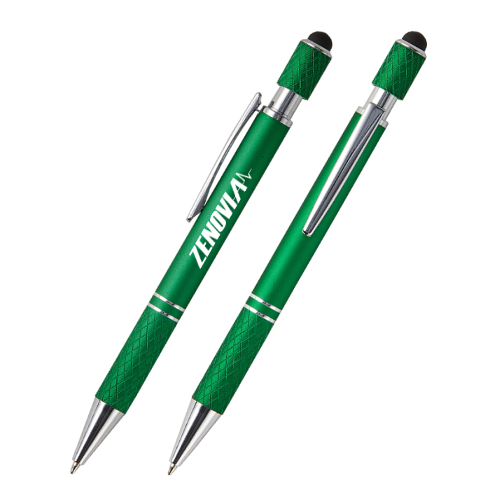 Customized Siena Executive Aluminum Spin Top Stylus Pens