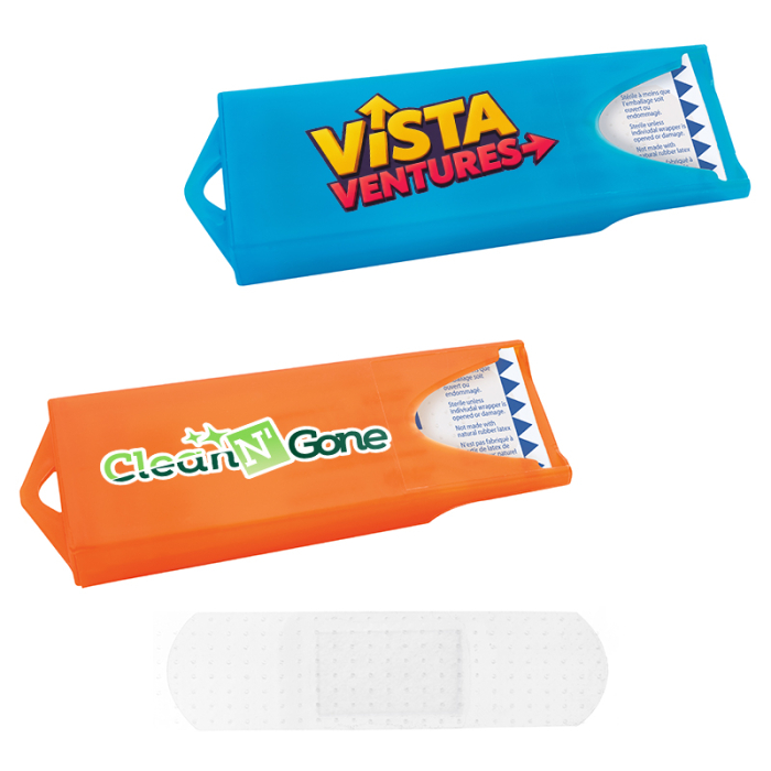 Good Value™ Custom Original Colored Dispensers with Clear Bandages