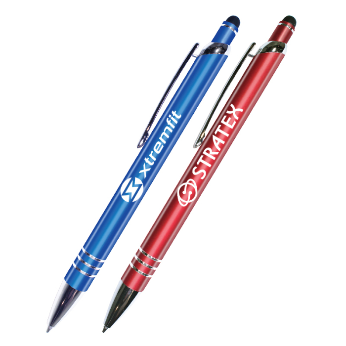 Halcyon® Promotional Vortex Metal Pens/Stylus