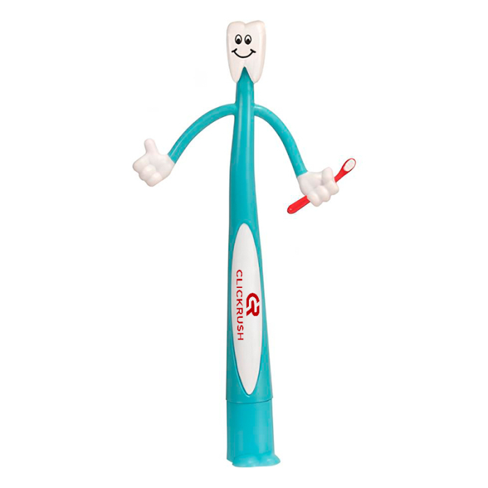 Imprinted Tooth Bend-A-Pen