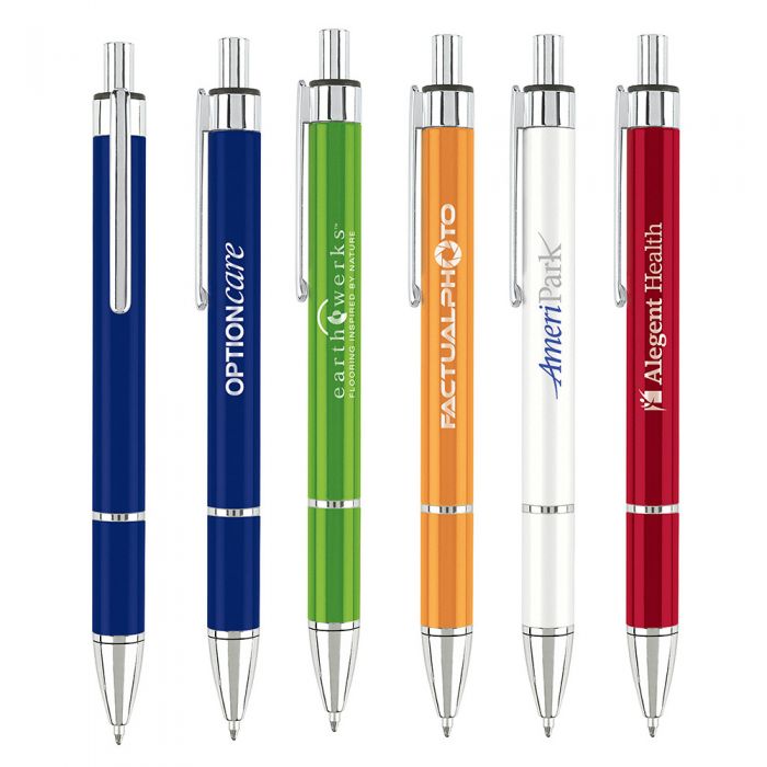 Personalized Color Block Ballpoint Pens