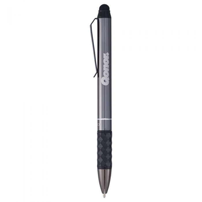 Personalized Luxe Tactical Grip Ballpoint Stylus Pens