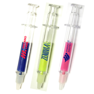Syringe Shape Highlighter Markers