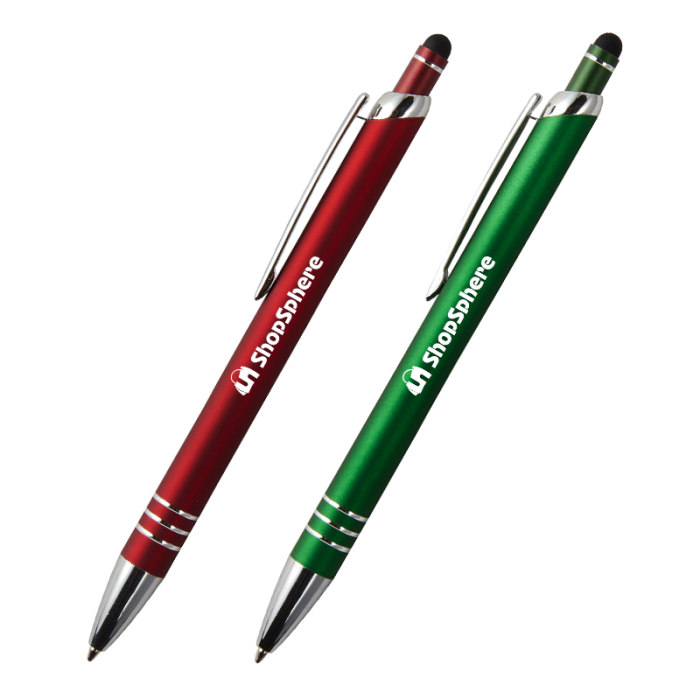 Personalized Venice Velvet-Touch Aluminum Stylus Pens