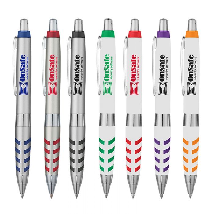 Promotional Plunger Action Calypso Plastic Pens