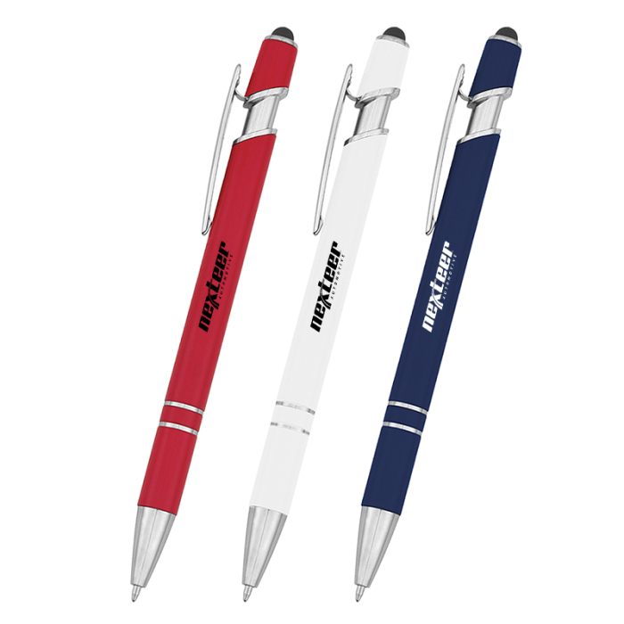 Promotional Roslin Incline Stylus Blue Ink rABS Pens