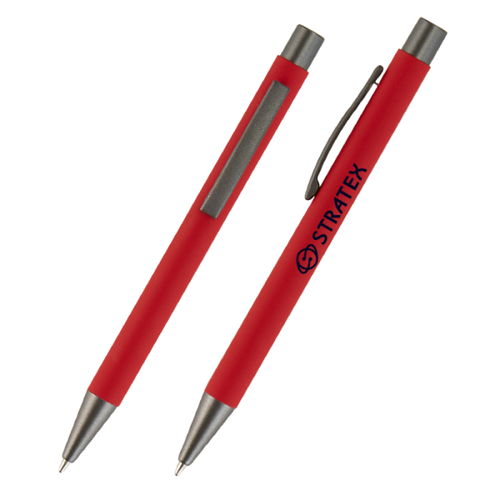 Promotional Sorrento Velvet-Touch Aluminum Pens