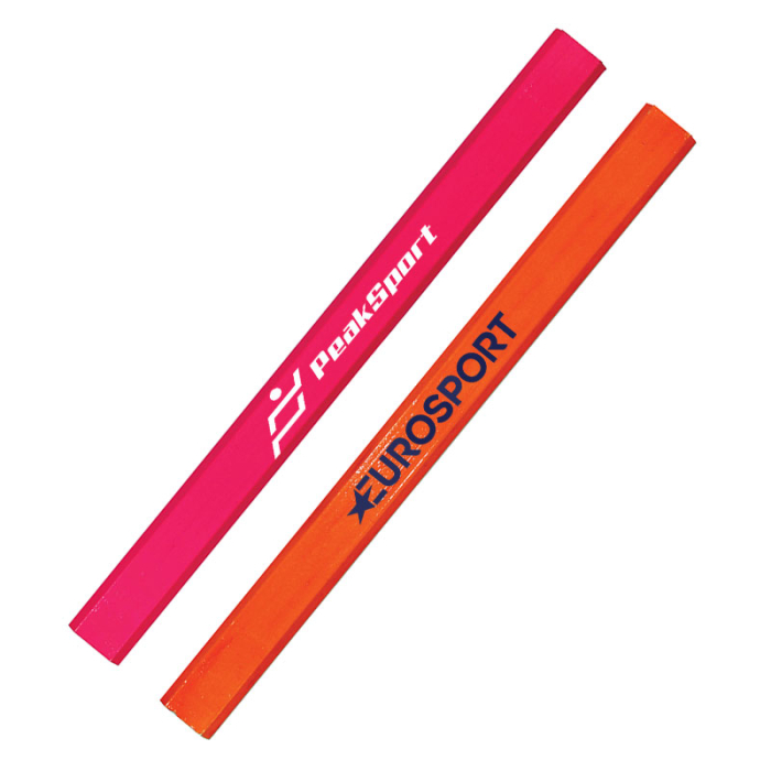 Custom Fluorescent Finish Carpenter Pencils