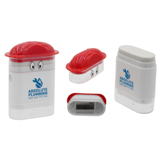 Fire Chief Googly-Eyed Eraser with Sharpeners