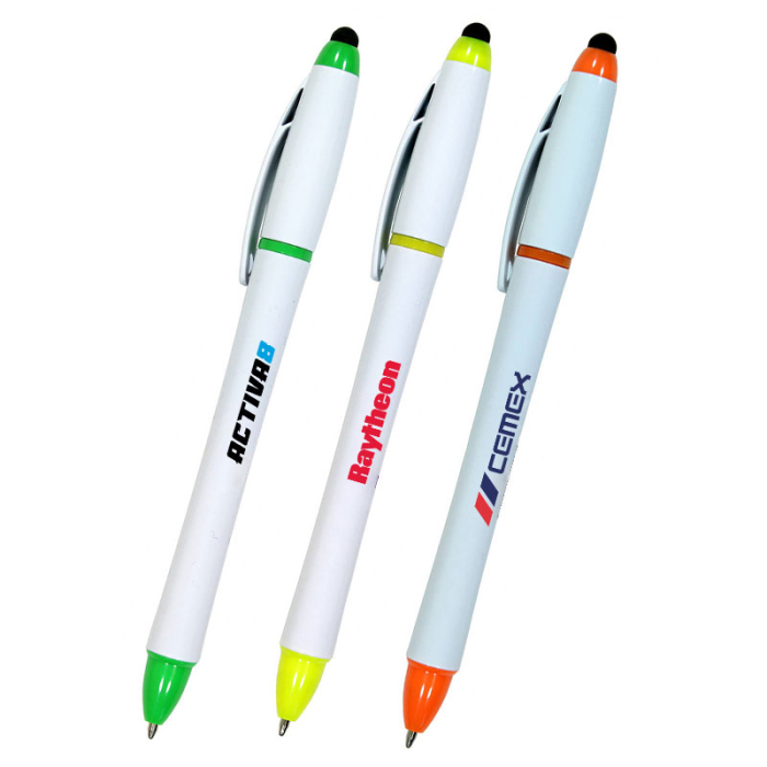 Promotional 3 in 1 Highlighter Pen Stylus Sets