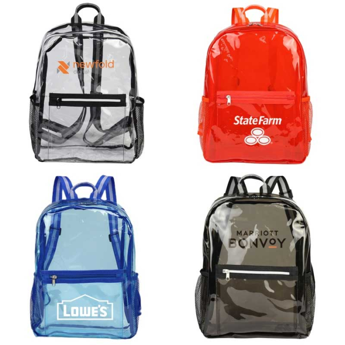 Custom Imprinted Eco-Friendly Clear Backpacks