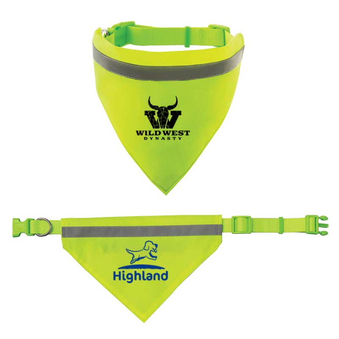 Custom Imprinted Reflective Pet Bandanas