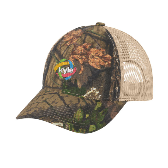 Custom Port Authority® Unstructured Camouflage Mesh Back Caps