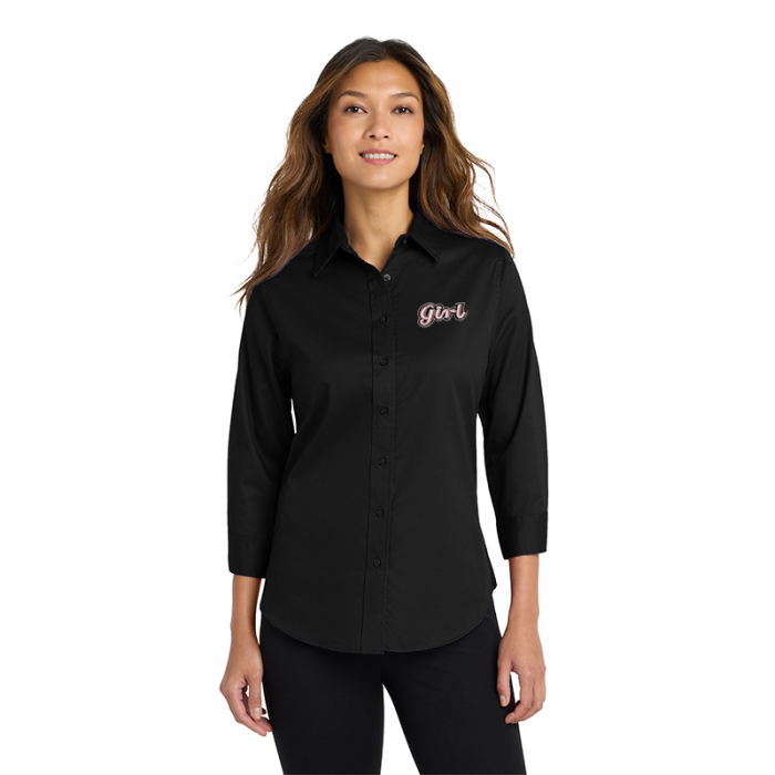 Custom Port Authority® Women's 3/4-Sleeve Easy Care Shirts
