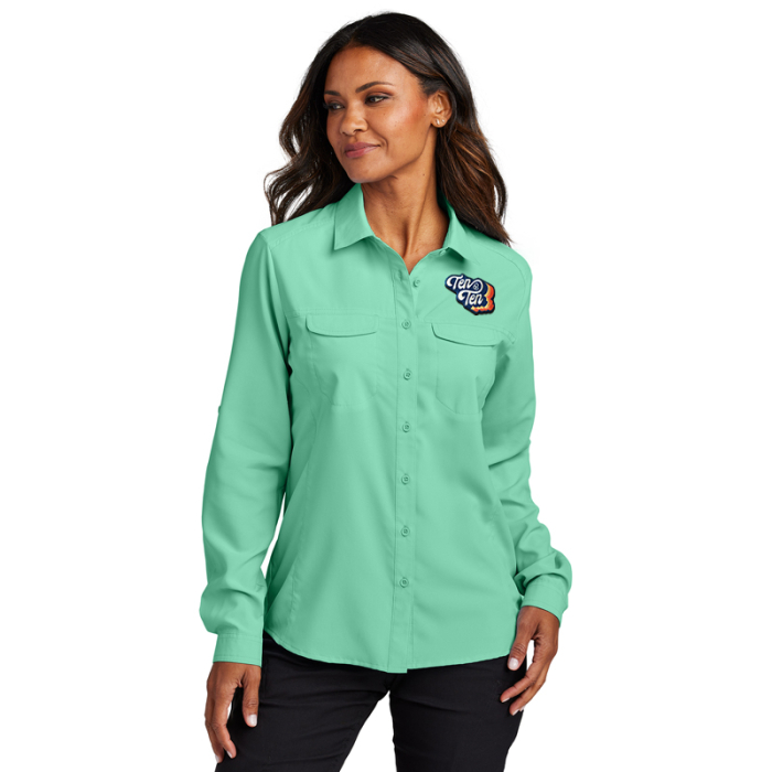 Custom Port Authority® Women's Long Sleeve UV Daybreak Shirts