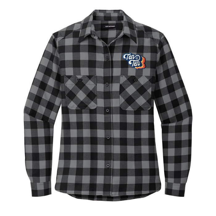 Custom Printed Port Authority® Women's Plaid Flannel Shirts