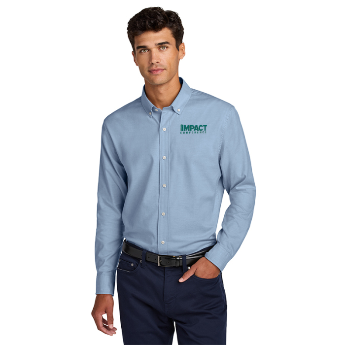 Customized Mercer Mettle® Long Sleeve Modern Oxford Shirts