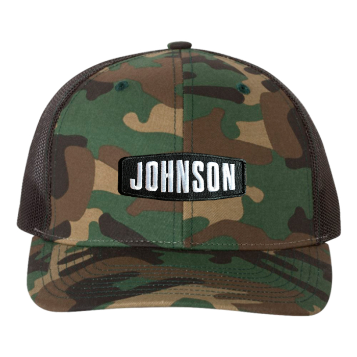 Customized Richardson 112P Patterned Snapback Trucker Caps