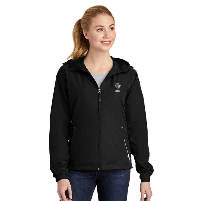 Customized Sport-Tek® Women's Colorblock Hooded Raglan Jackets