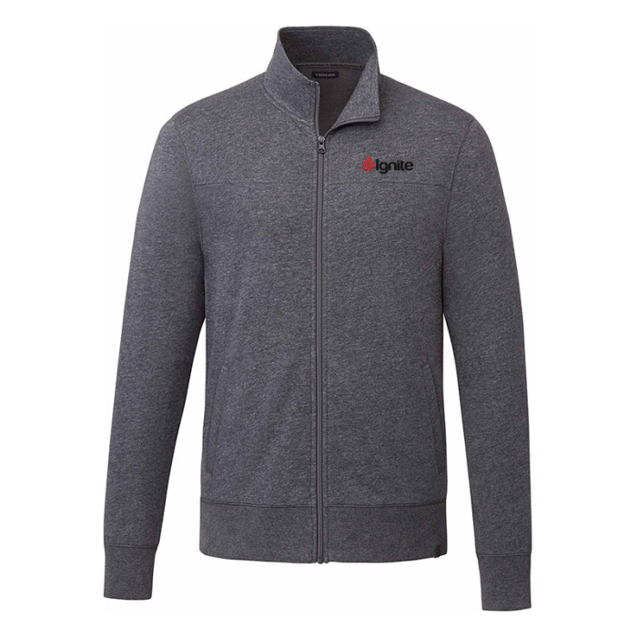 Elevate Custom Printed Men's ARGUS Eco Fleece Full Zip Jackets