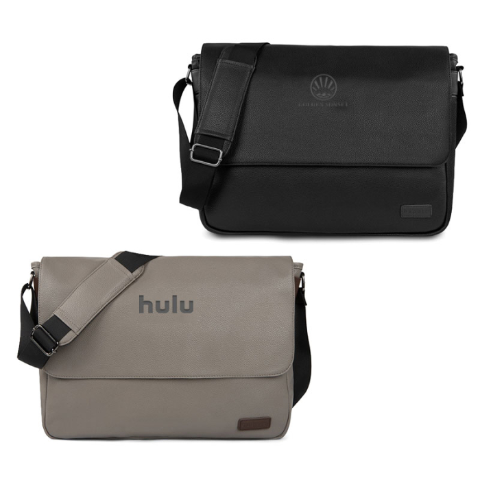 Imprinted Bugatti Contrast Collection Messenger Bags