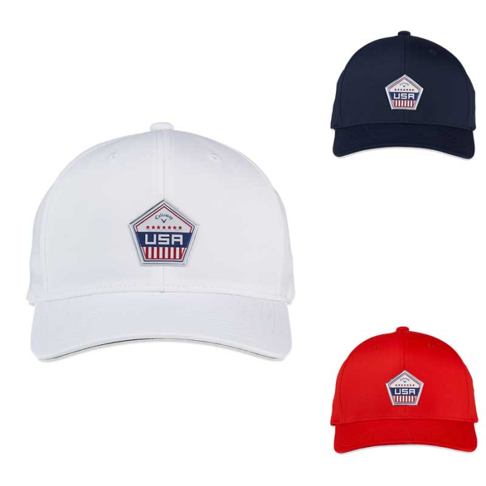 Imprinted Callaway Golf Patriot Caps