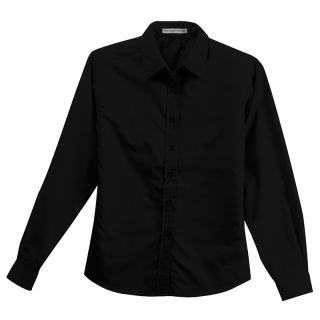 Port Authority® Ladies Long Sleeve Easy Care Soil...