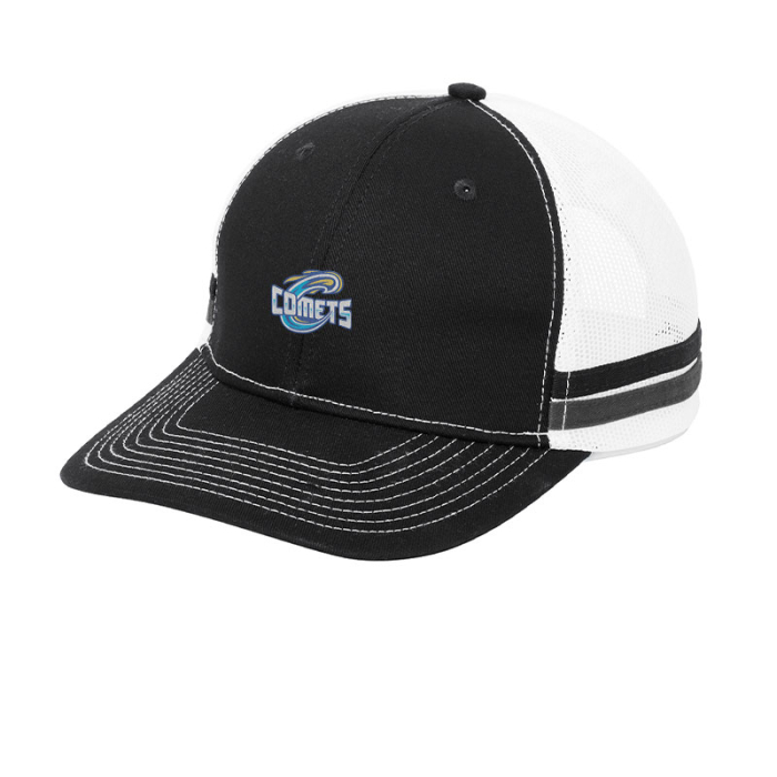 Personalized Port Authority® Two-Stripe Snapback Trucker Caps