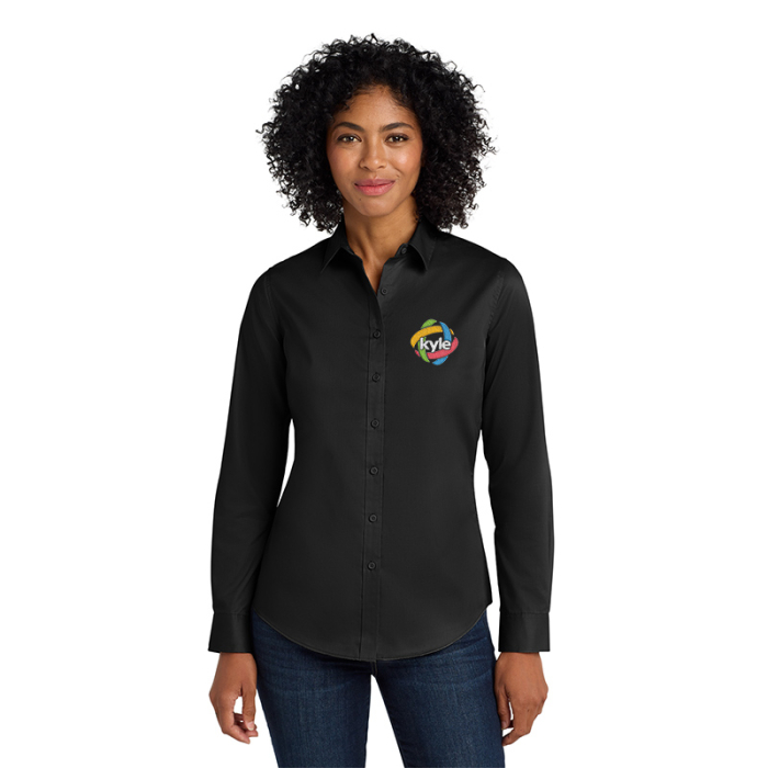 Personalized Port Authority® Women's SuperPro™ Twill Shirts