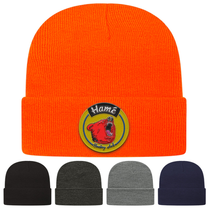 Promotional C A Tompkin Knit Caps with Cuff
