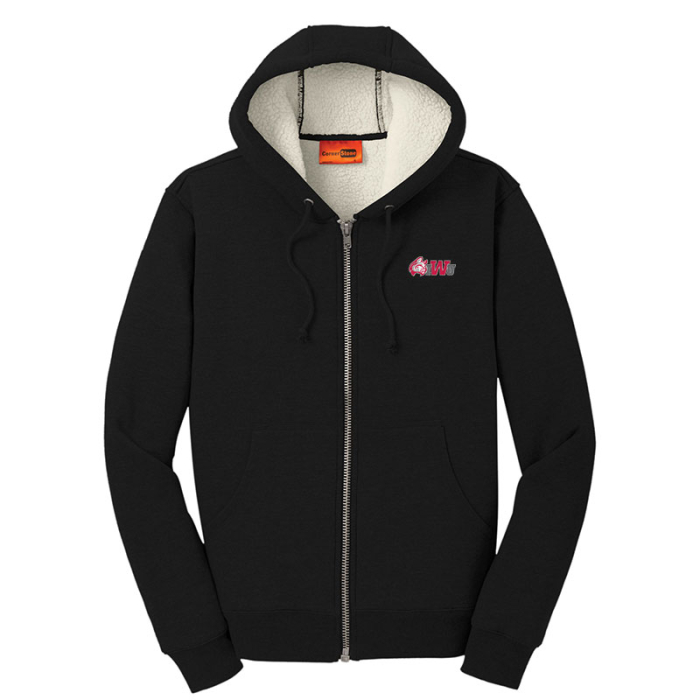Promotional CornerStone® Heavyweight Sherpa-Lined Hooded Fleece Jackets