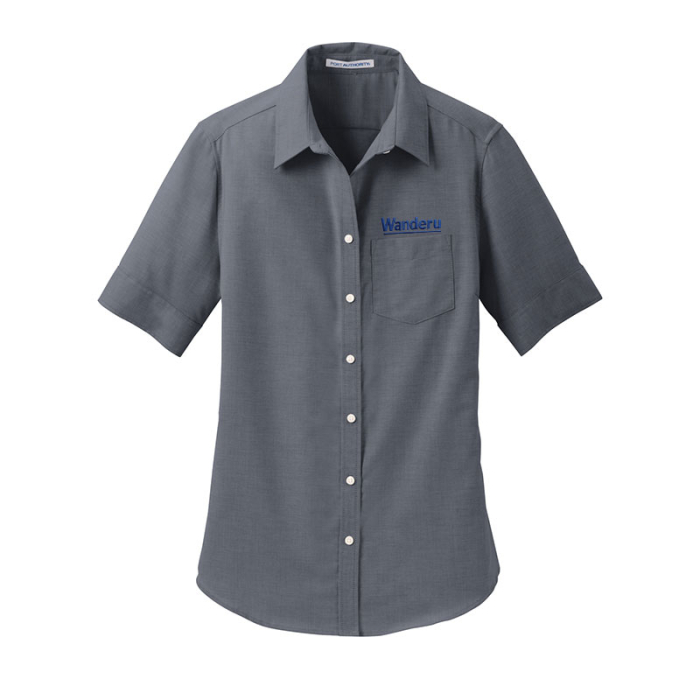 Promotional Port Authority® Women's Short Sleeve SuperPro Oxford Shirts
