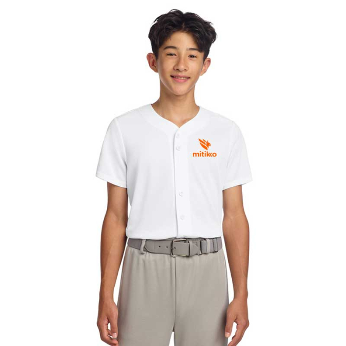 Sport-Tek® Custom Printed Youth PosiCharge Tough Mesh Full-Button Jerseys