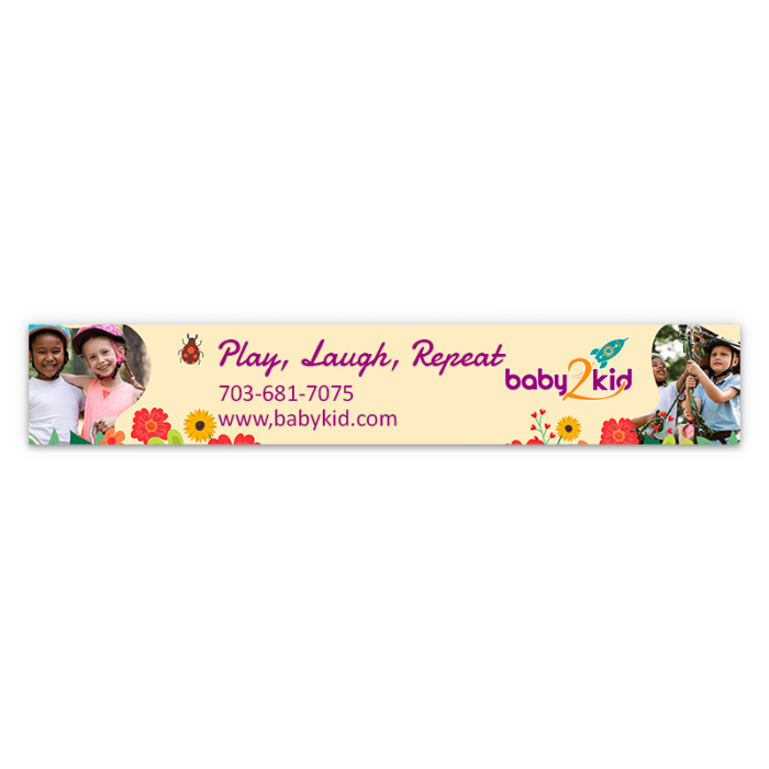 11.75x2 Inch Custom Full Color Magnets