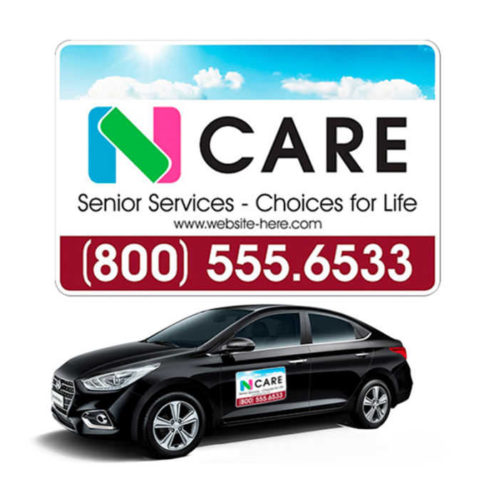 12x18 Custom Health Magnetic Car Signs Magnets - Outdoor & Car Magnets 30 Mil