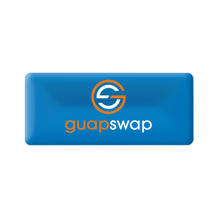 1.5x3.5 Inch Customized Rectangle Domed Decal Labels