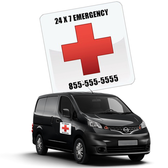 16x16 Custom Square Car Sign Magnets - Outdoor & Car Magnets 30 Mil