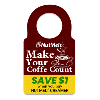 2.618x4.743 Inch Full Color One Sided Bottle Hangers...