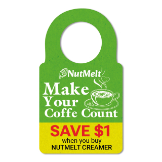 2.618x4.743 Inch Full Color One Sided Bottle Hangers...