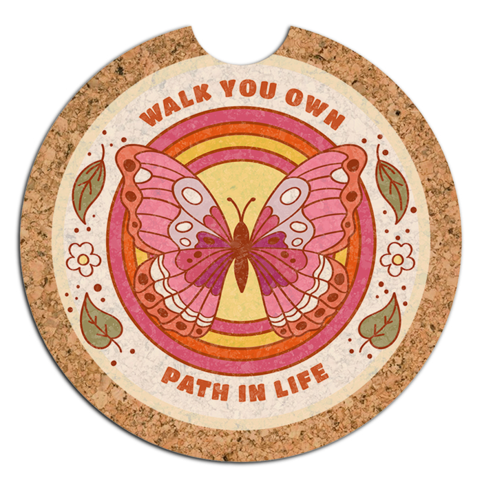 2.625 Inch Promotional Full Color Car Cork Coasters