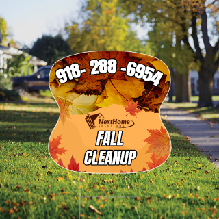 20" x 20" Hourglass Shaped Full Color Yard Signs - Double Side