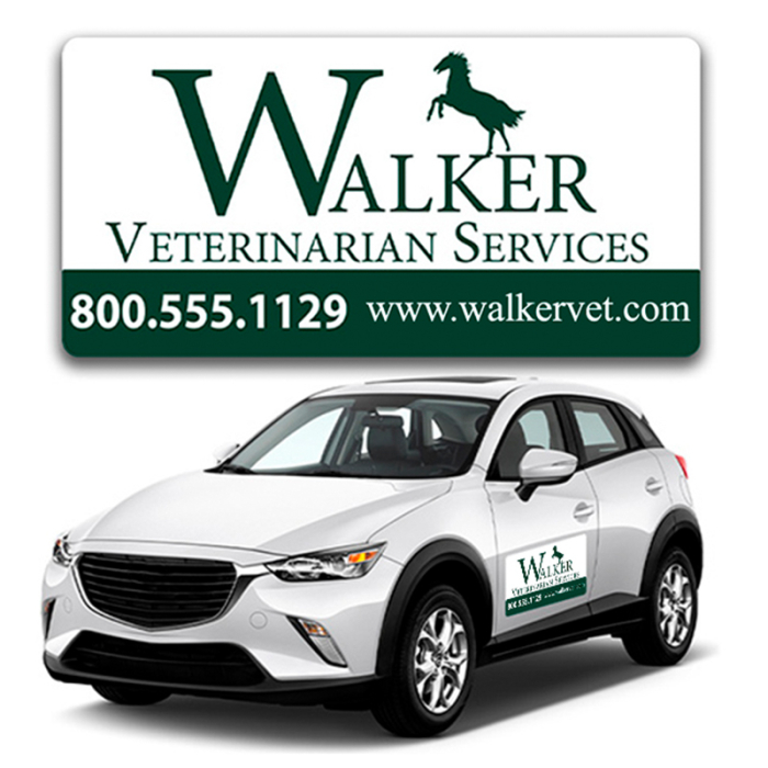 24x12 Custom Printed Car Signs Magnets - Outdoor & Car Magnets 30 Mil